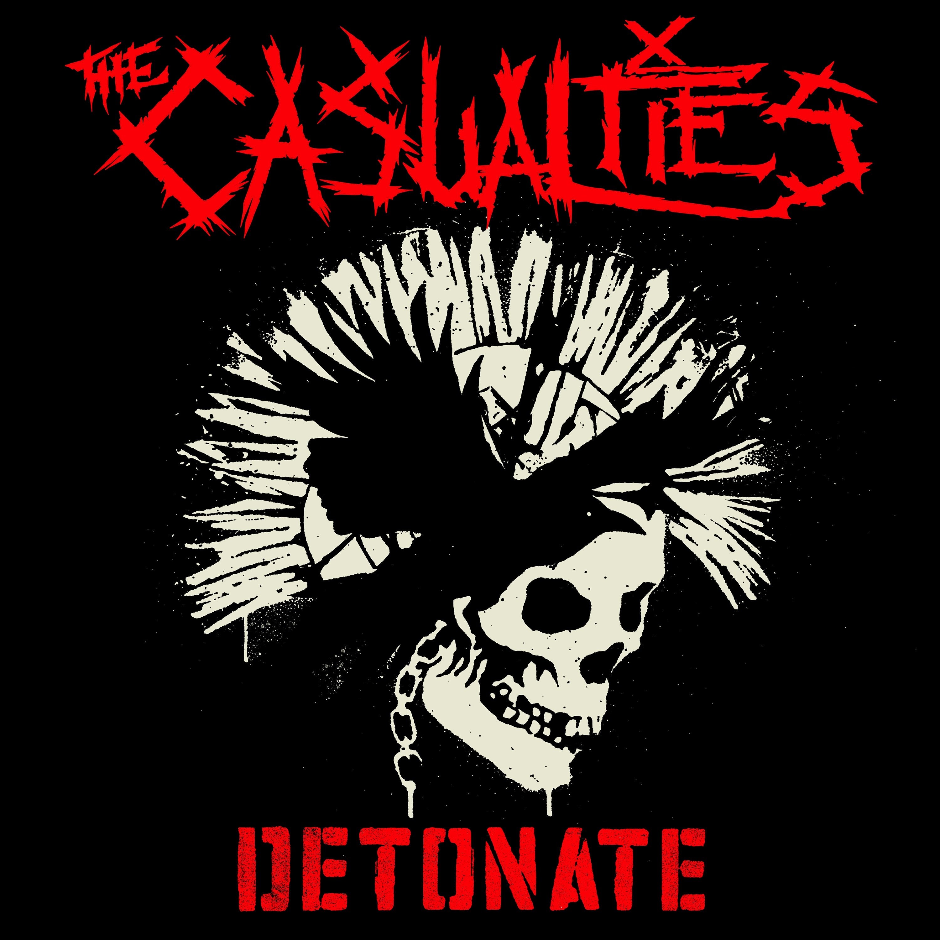 The Casualties – Detonate LP Red & Black Splattered Vinyl Limited