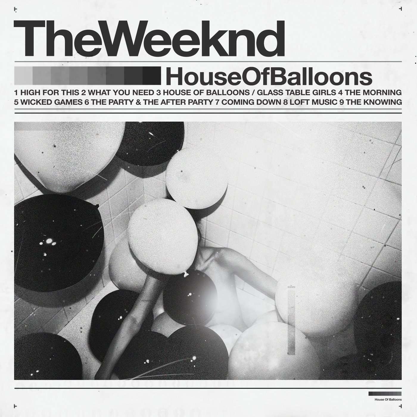 The WEEKND - House Of Balloons vinyl record cover